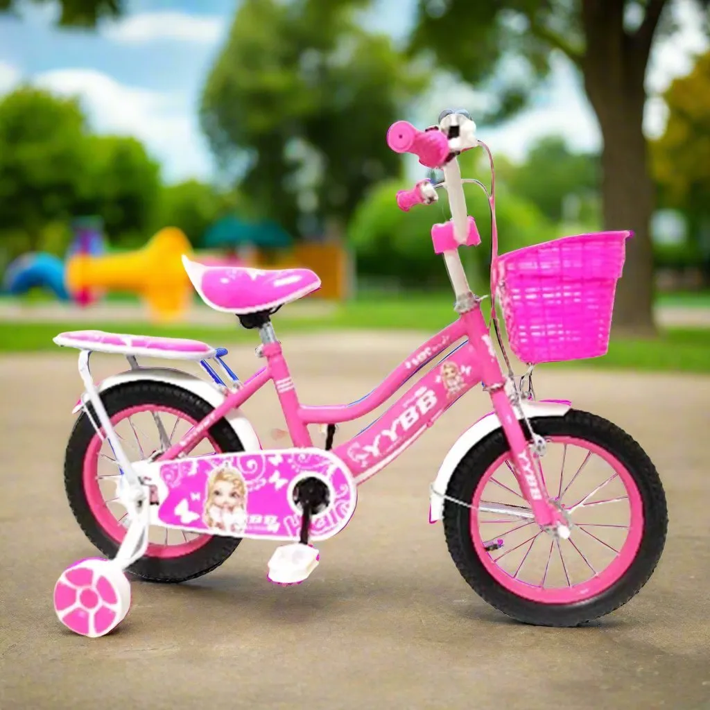 20" Barbie Theme Bicycle with Basket and Training Wheels