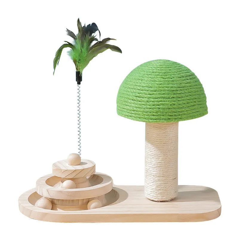 Cat Scratch Post with Double Sisal Balls